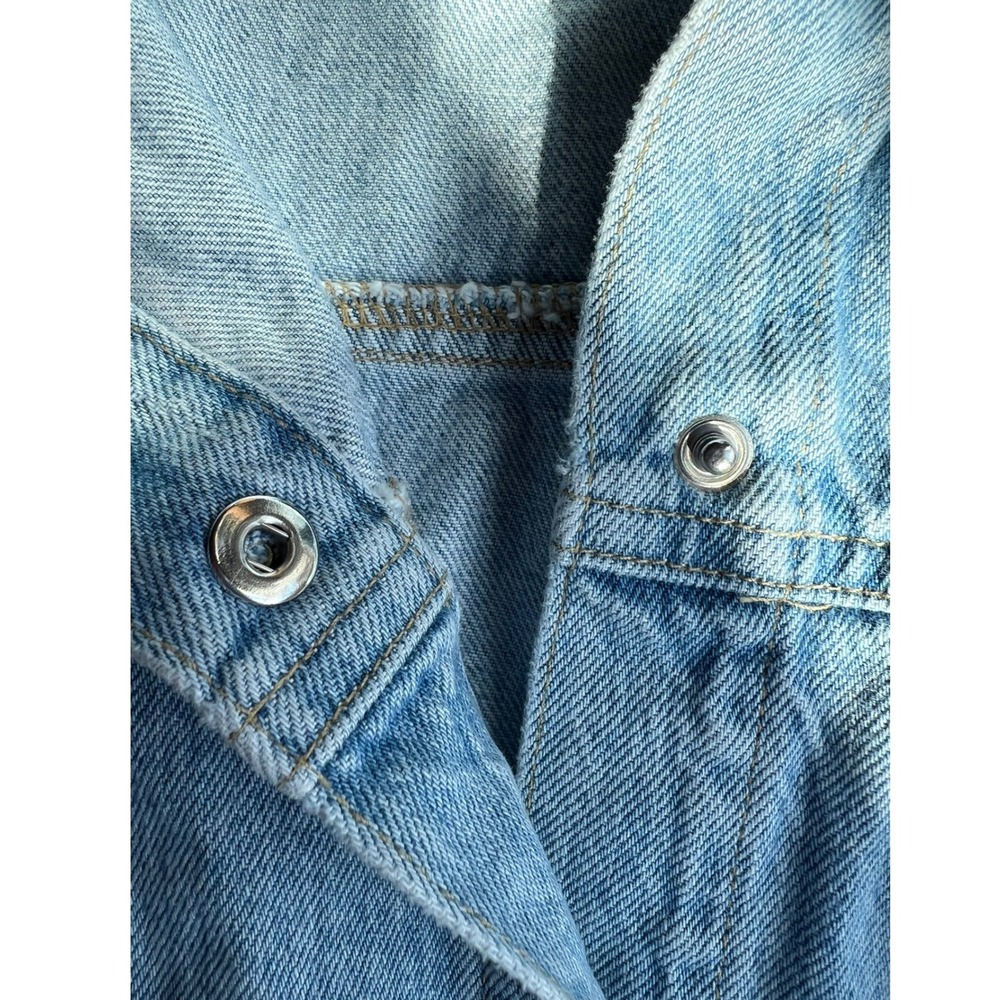 Agolde 100% Organic Cotton Womens Denim Vest Y2K Indie Sleaze Western Size M - Picture 7 of 14